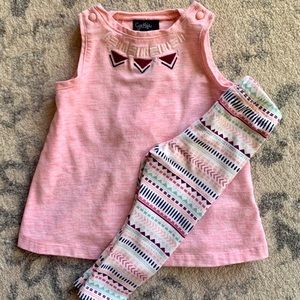 Cynthia Rowley Baby Leggings & Top Set 3-6 Months
